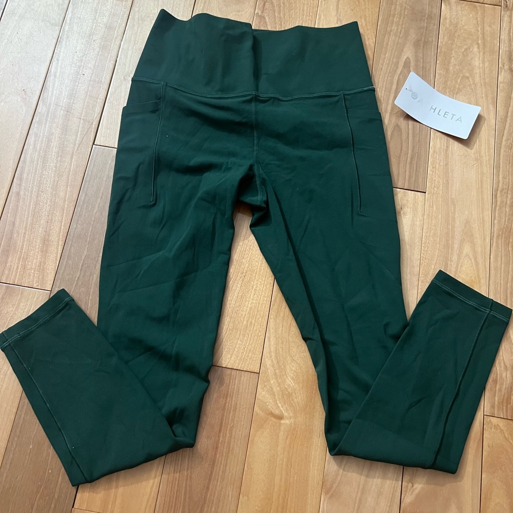 Athleta Green Leggings for Active Wear